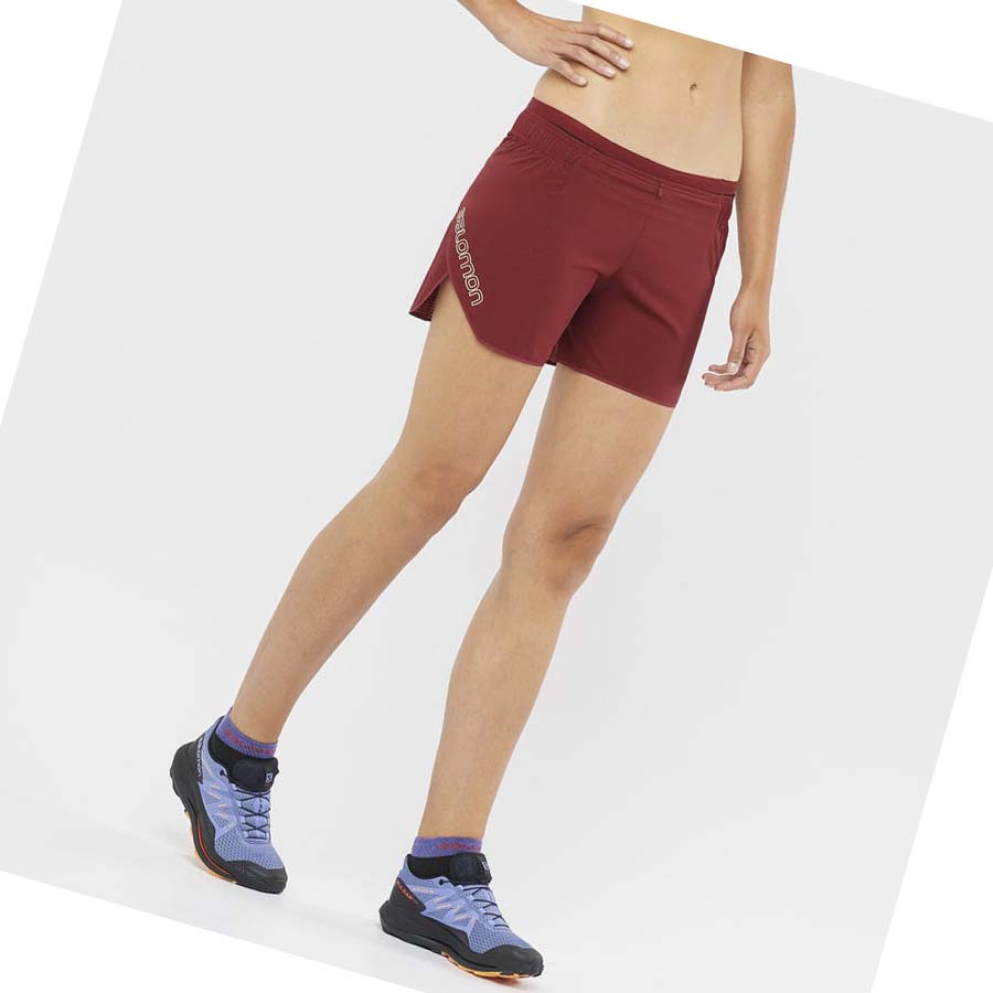 Bermudas Salomon SENSE AERO 5'' Mujer Rojos | MX 2337FDN